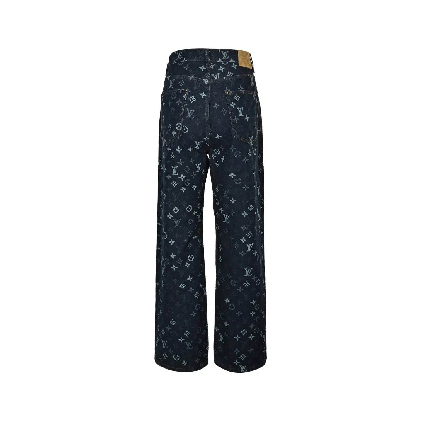 Louis Vuitton/Louis Vuitton Monogram old flower all over printed jacquard jeans